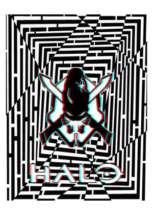 Maze Gaze HALO - plakat 3D 21x29,7 cm