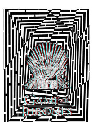 Maze Gaze Gra o Tron - plakat 3D 40x50 cm