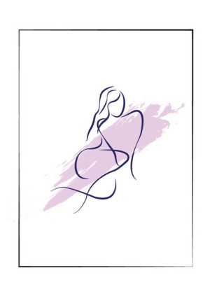 Kobiecy minimalizm - plakat 50x70 cm