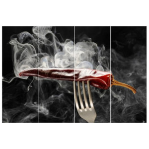 Gorąca papryczka chili   - obraz drukowany  120x80cm