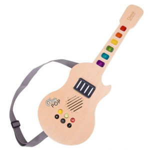 Classic World Gitara Drewniana Elektryczna Świecąca Dla Dzieci
