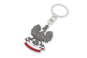 BIAŁO CZERWONA FLAGA ORZEŁ breloczek