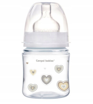 BUTELKA Antykolkowa Canpol NEWBORN 120 ml Smoczek