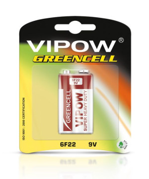 Baterie Rebel Greencell 6f22 Blister