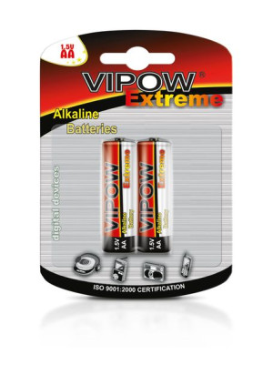 Baterie alkaliczne REBEL EXTREME LR06 2szt/bl.