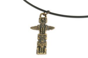 Indiański Totem Z Orłem Symbol Siły