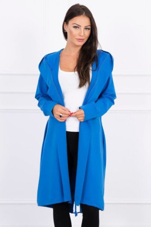 Bluza Damska Narzutka Z Nadrukiem Oversize Chabrowa