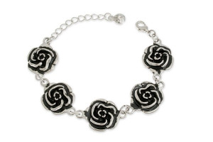 ELEGANCKA RZEŹBIONA RÓŻA glamour vintage