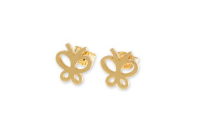 Kolczyki Stal Szlachetna Typu Sztyft Złote