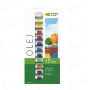 Farby olejne HAPPY COLOR 12kol. 12ml