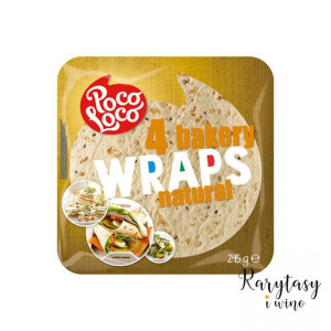 Klasyczna Tortilla Pszenna 4 Sztuki 25cm "4 Bakery Wraps Original" 245g (4x