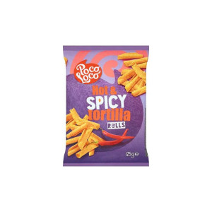 Chipsy Kukurydziane Nacho Rolls o Smaku Papryczki Chili [Idealne do Dipów]
