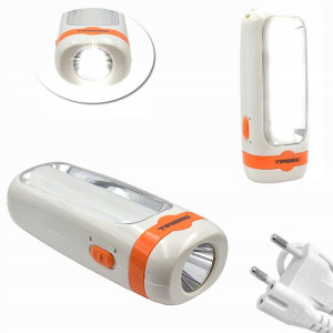 LATARKA LAMPA Akumulatorowa ŁADOWALNA LED 1W+10SMD