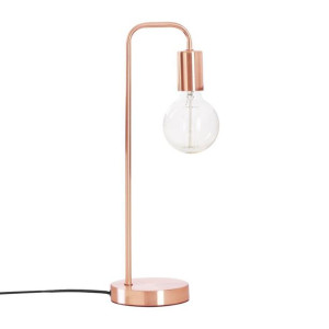 Lampka biurkowa Keli miedziana 45 cm