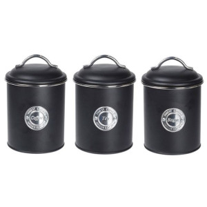 Pojemniki kuchenne metalowe kpl. 3 szt