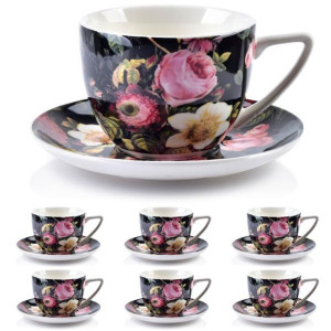Komplet 6 filiżanek Ayla Bouquet 250ml