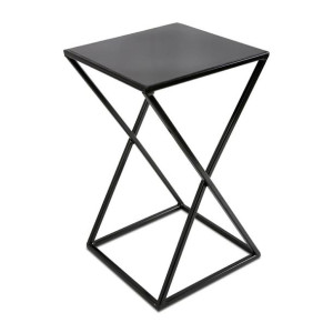 Nowoczesny kwietnik stojący 40 cm czarny