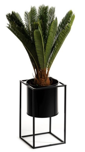 Kwietnik stojący 40 cm Ring czarny LOFT