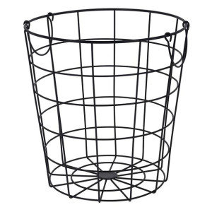 Kosz metalowy czarny druciak 29 cm