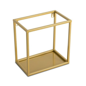 Półka wisząca ścienna metal złota 24 cm