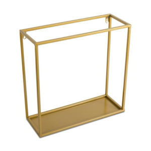 Półka wisząca ścienna metal złota 40 cm