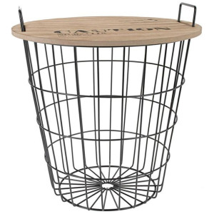 Druciany stolik kawowy z uchwytami 40 cm