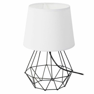Lampka nocna stołowa Diament czerń biel