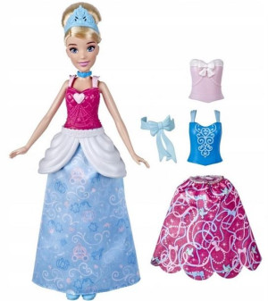 Lalka Disney Princess Kopciuszek + ubranka  E9591