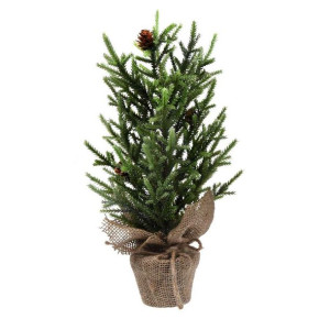 Choinka sztuczna w donicy zielona 38 cm