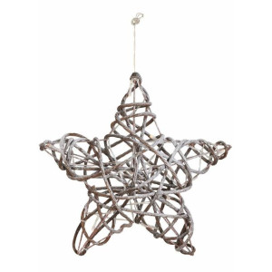Gwiazda świąteczna wisząca 10 Led 30 cm