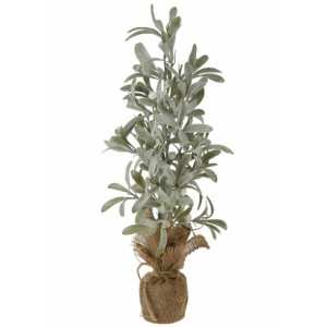 Drzewko świąteczne 45 cm białe jagody