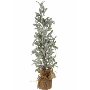 Drzewko świąteczne 60 cm białe jagody
