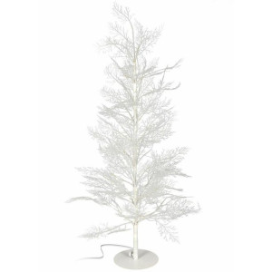 Drzewko świąteczne białe 58 led 90 cm