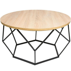 Stolik kawowy Diamond 70 cm jasny dąb