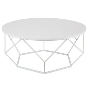 Stolik kawowy Diamond 90 cm biały