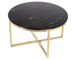 Stolik kawowy Vertigo Gold Black 80 cm