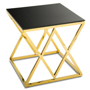 Stolik kawowy Timantti Gold Black 55 cm