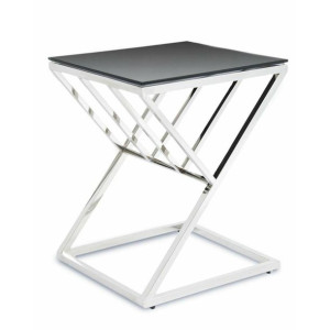 Stolik kawowy Oblic Silver Black