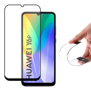 Folia szklana z ramką do Huawei Y6p czarny