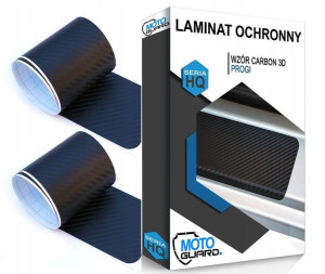 FOLIA CARBON 3D na progi samochodowe 60x7 2 szt