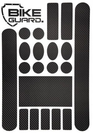 Naklejki Ochronne Na Rower 20 Sztuk 20x14cm Carbon