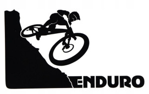 NAKLEJKA na samochód ROWER ENDURO 15x8cm