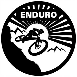 Naklejka Na Rower Auto Enduro 16.5x16.5cm
