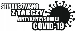 Naklejka Śmieszny Tekst Sfinansowano Wirus 20x8