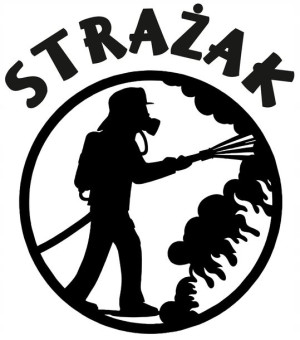 Naklejka Strażak Osp Straż Pożarna 20 X 17,5cm