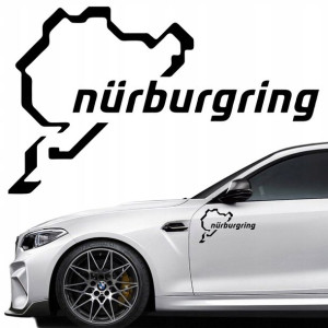 NAKLEJKA na samochód tor NURBURGRING 23x14cm KOLOR