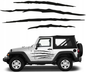 NAKLEJKA JEEP Pazury SZPONY POSZARPANE 110x35 2szt