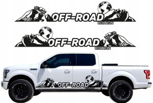 Naklejki Na Bok Samochodu Góry Off Road 150x28cm