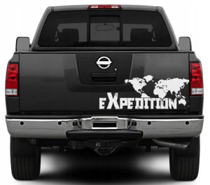 NAKLEJKA OFFROAD Expedition Mapa świata 80x30cm
