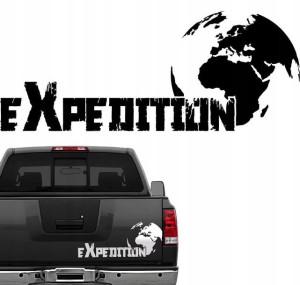 NAKLEJKA Mapa ŚWIATA Expedition BURTA 150x60 1szt